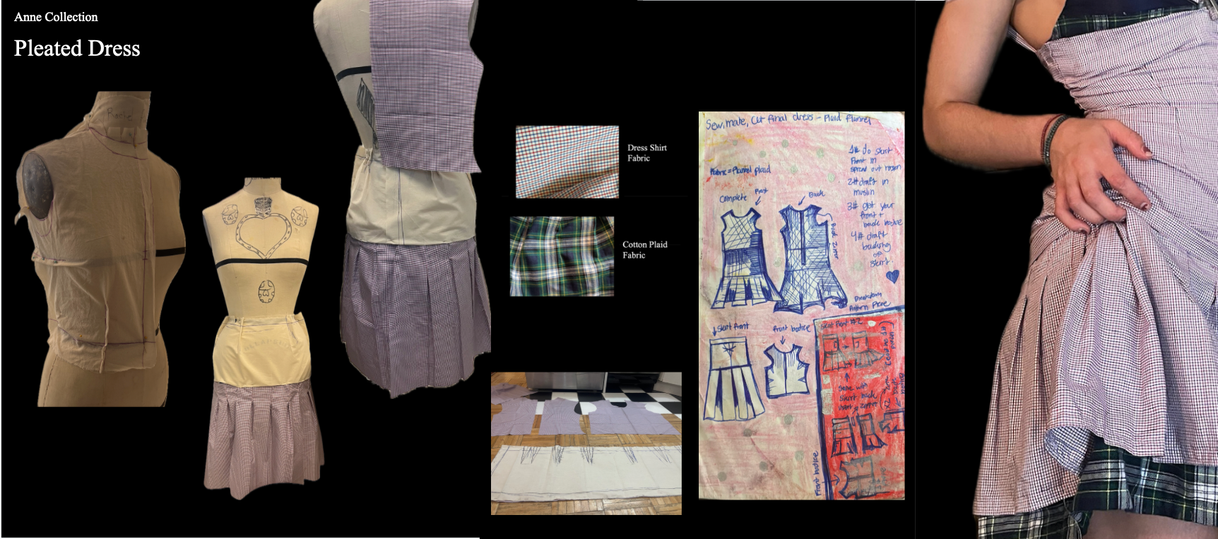 Pleated Dress process board