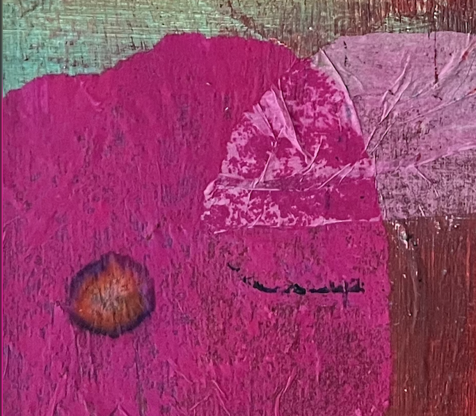Pink paint texture detail